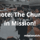 Quote: The Church in Mission