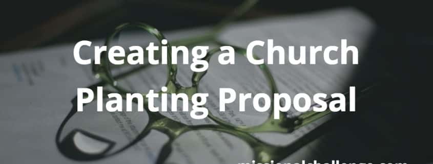 Creating a Church-Planting Proposal | missionalchallenge.com