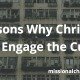 5 Reasons Why Christians Don't Engage the Culture | missionalchallenge.com